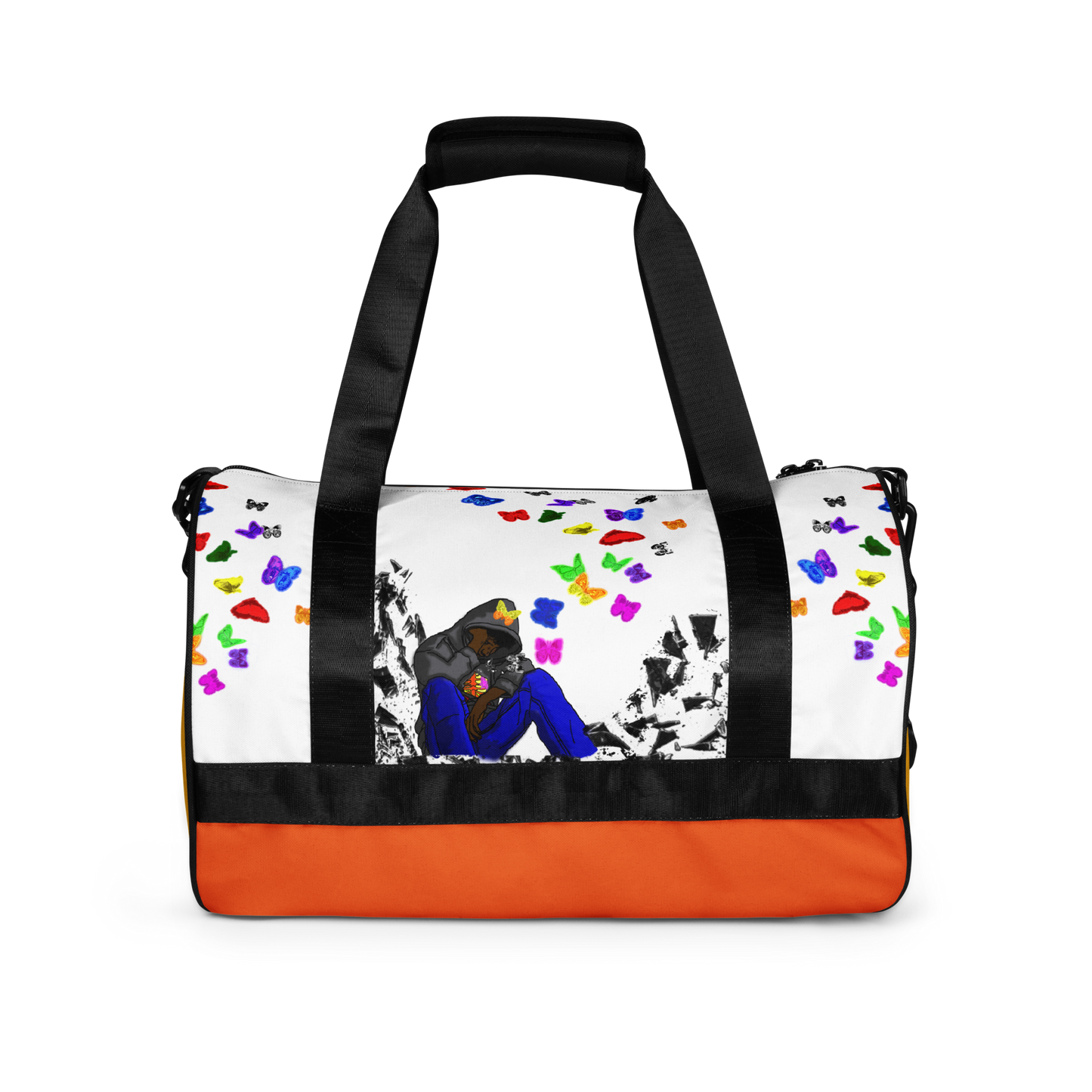 Chaos Print Gym Bag