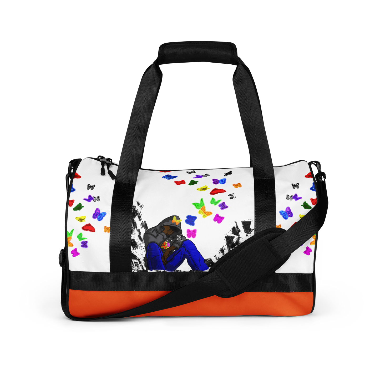 Chaos Print Gym Bag