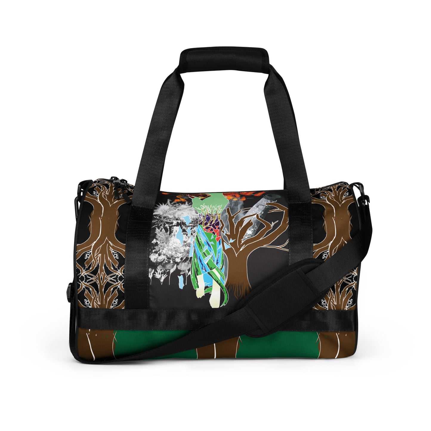 Power Of Nature Print Gym Bag