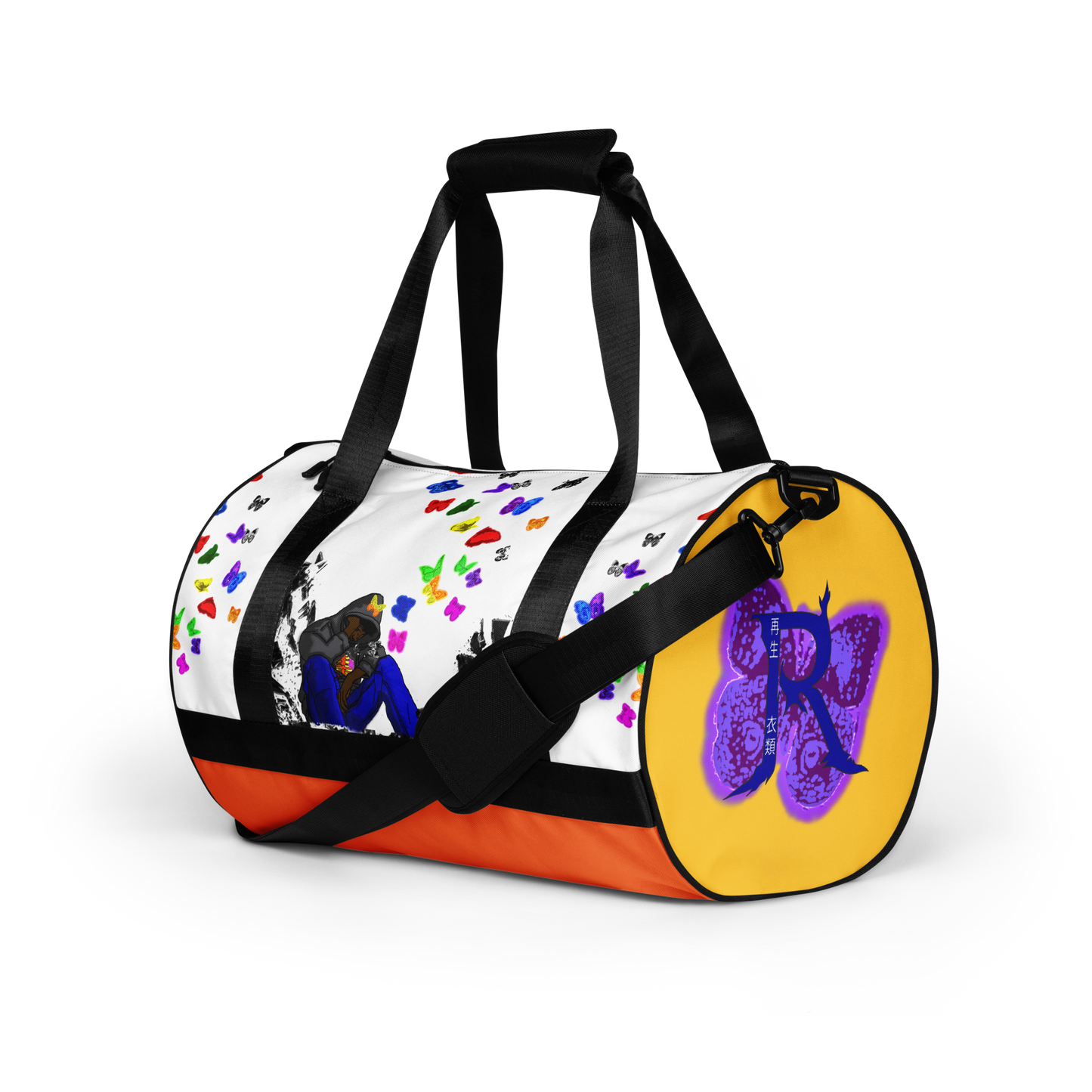 Chaos Print Gym Bag