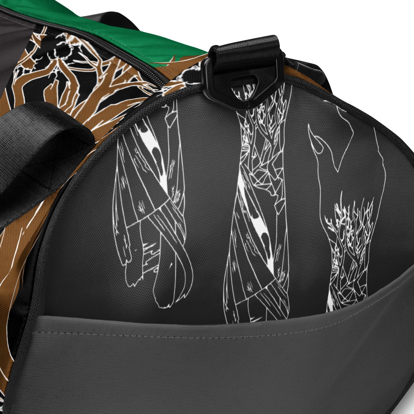 Power Of Nature Print Gym Bag