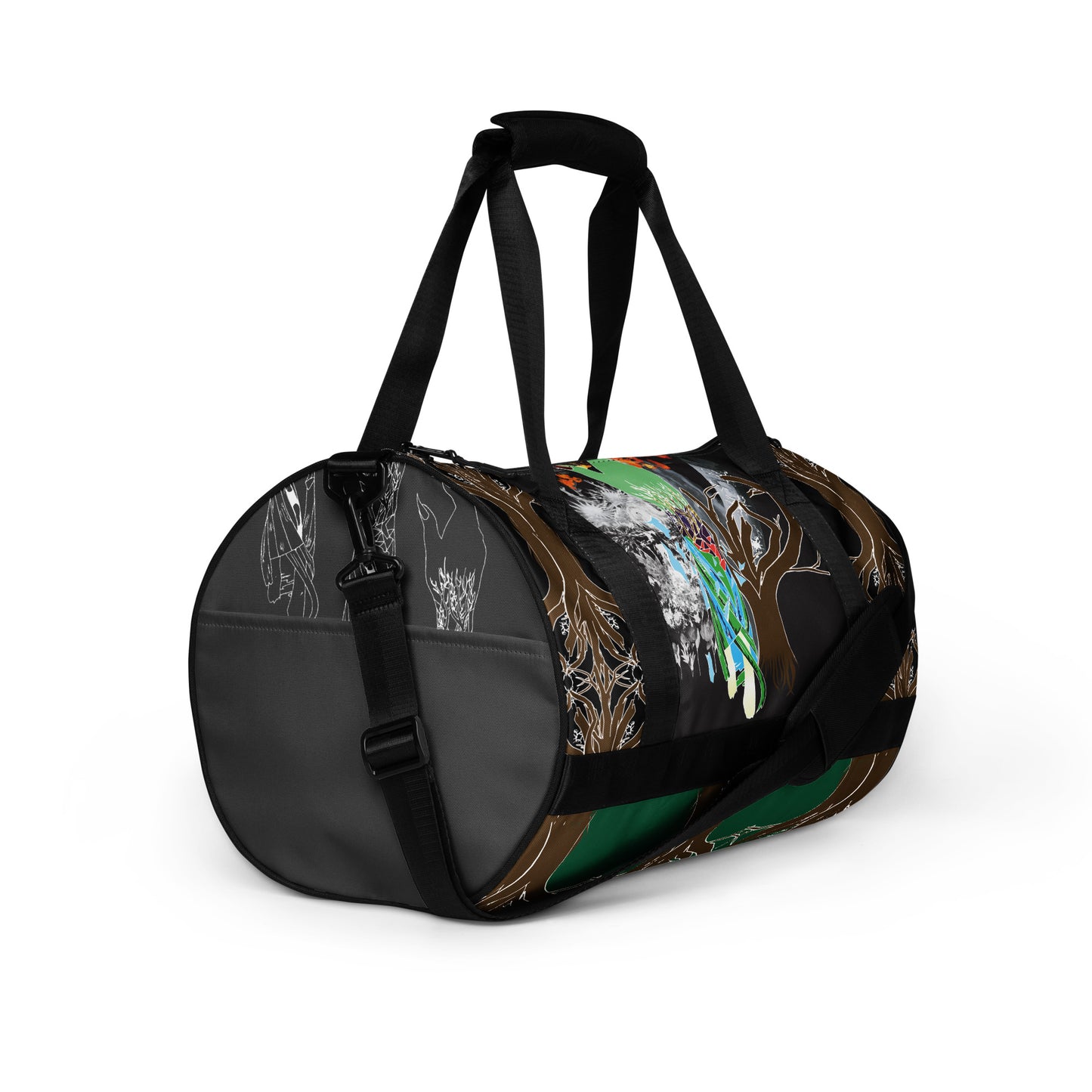 Power Of Nature Print Gym Bag