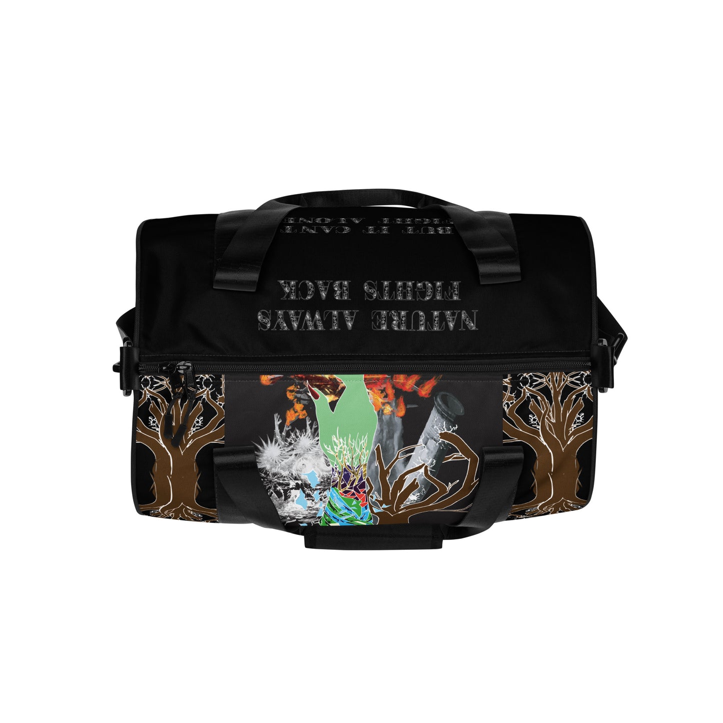 Power Of Nature Print Gym Bag