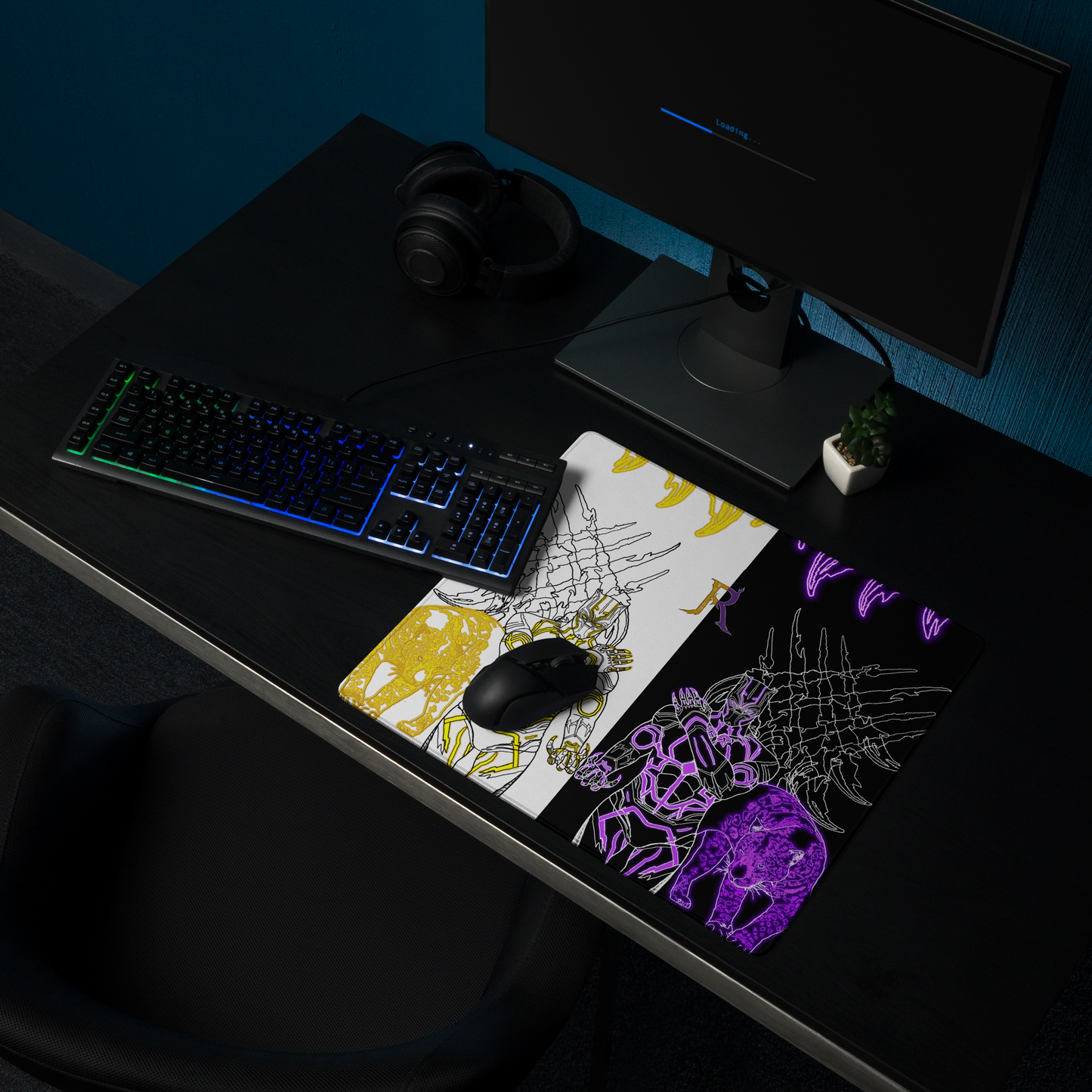 Black Panther Gaming Mouse Pad