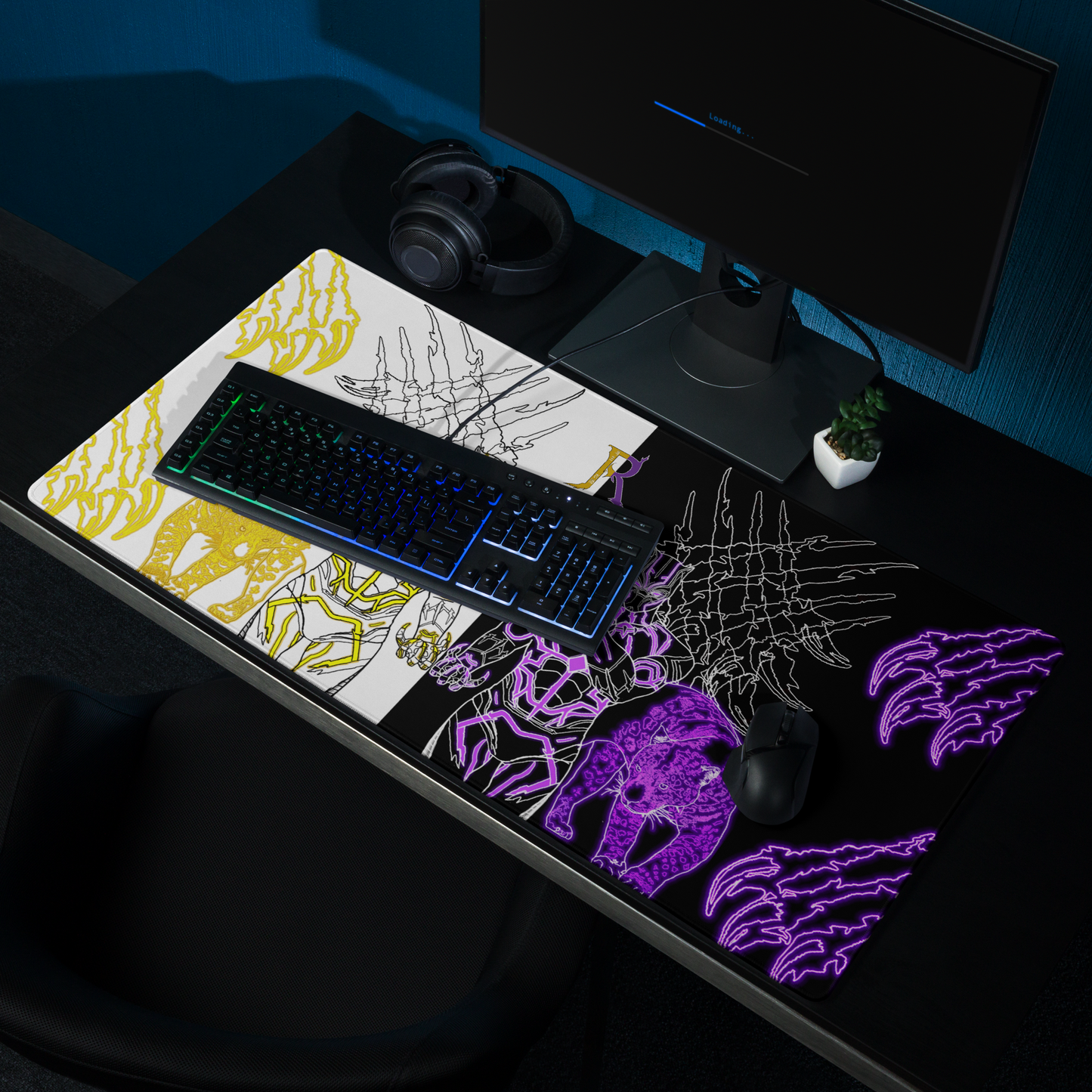 Black Panther Gaming Mouse Pad