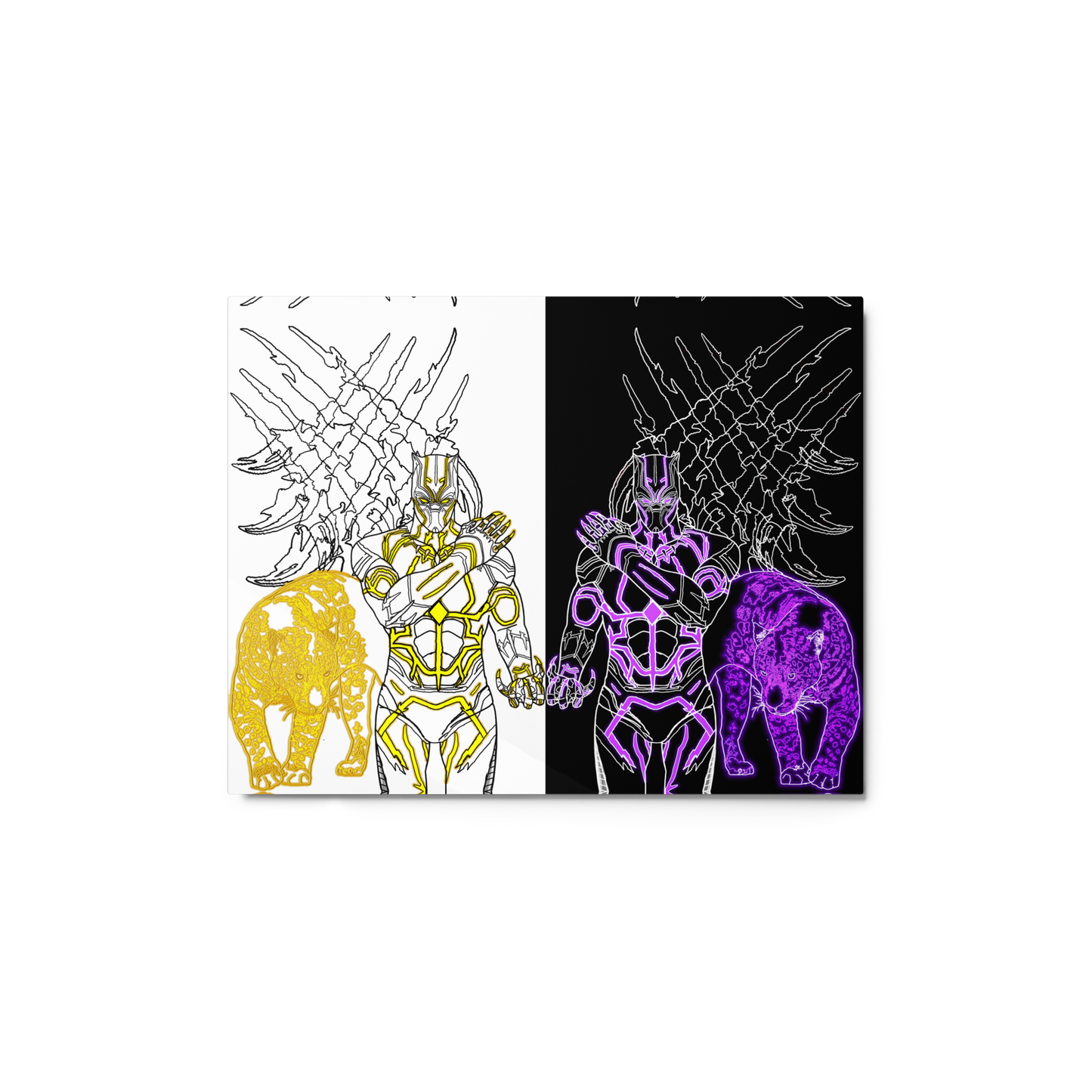 Black Panther Metal Print