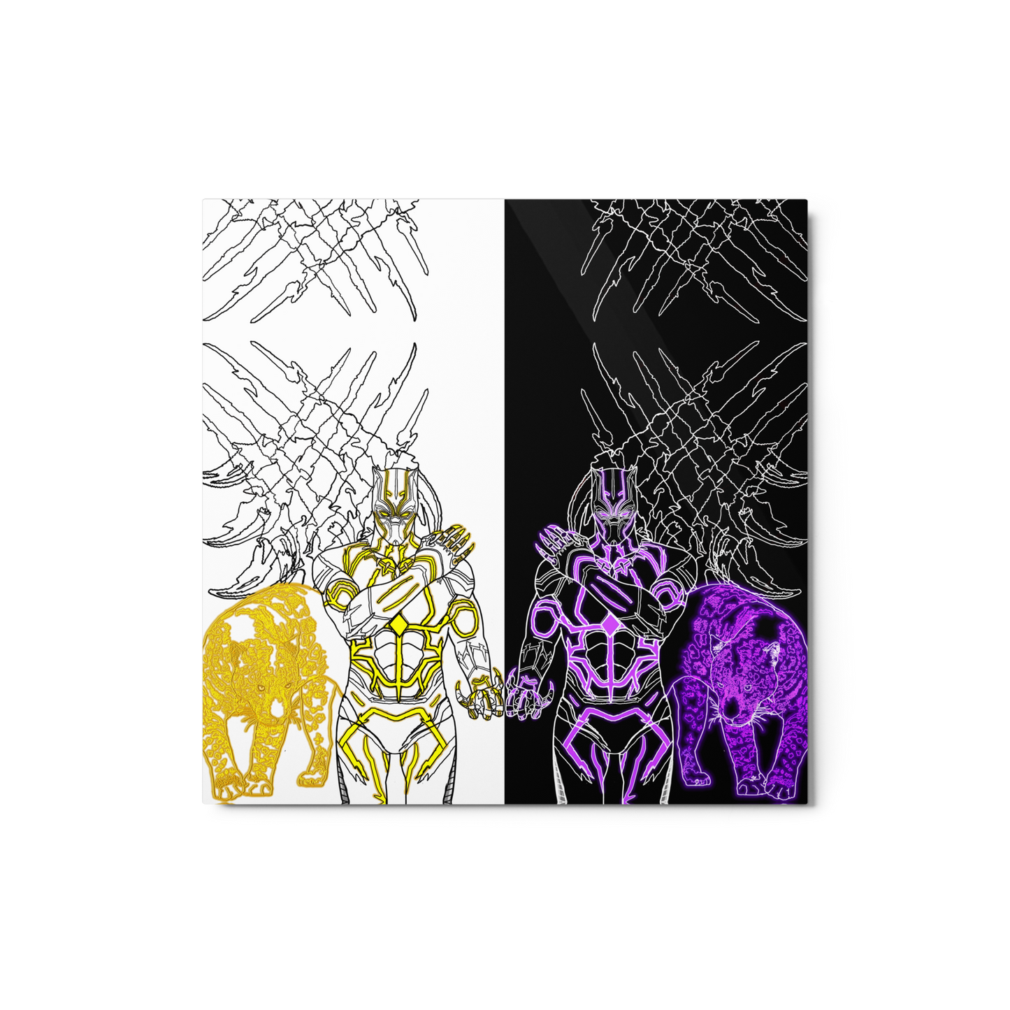 Black Panther Metal Print