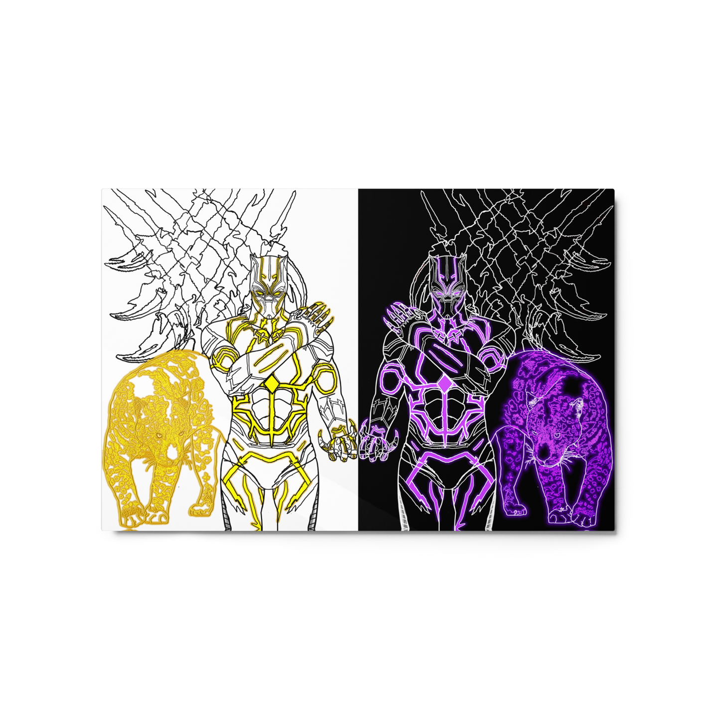 Black Panther Metal Print